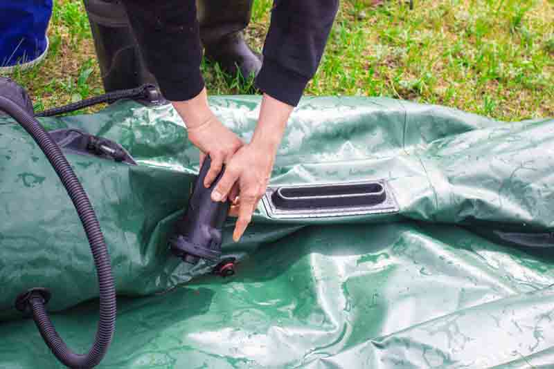 Can you use the electric pump on an inflatable kayak