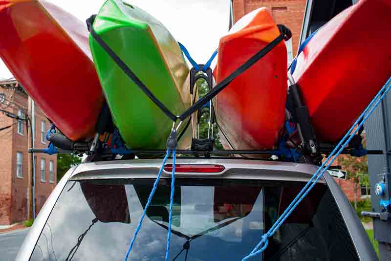 How to Strap Inflatable Kayak to Car